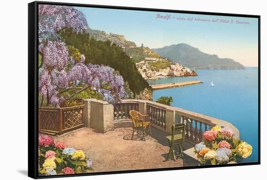 View of Amalfi Coast, Italy-null-Framed Stretched Canvas