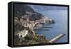 View of Amalfi, from Pastena, Costiera Amalfitana (Amalfi Coast), Campania, Italy-Eleanor Scriven-Framed Stretched Canvas