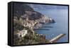 View of Amalfi, from Pastena, Costiera Amalfitana (Amalfi Coast), Campania, Italy-Eleanor Scriven-Framed Stretched Canvas