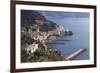 View of Amalfi, from Pastena, Costiera Amalfitana (Amalfi Coast), Campania, Italy-Eleanor Scriven-Framed Photographic Print