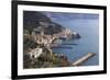 View of Amalfi, from Pastena, Costiera Amalfitana (Amalfi Coast), Campania, Italy-Eleanor Scriven-Framed Photographic Print