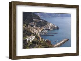 View of Amalfi, from Pastena, Costiera Amalfitana (Amalfi Coast), Campania, Italy-Eleanor Scriven-Framed Photographic Print