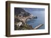 View of Amalfi, from Pastena, Costiera Amalfitana (Amalfi Coast), Campania, Italy-Eleanor Scriven-Framed Premium Photographic Print