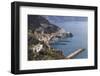 View of Amalfi, from Pastena, Costiera Amalfitana (Amalfi Coast), Campania, Italy-Eleanor Scriven-Framed Premium Photographic Print