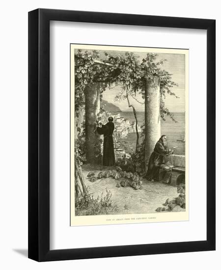 View of Amalfi from the Capuchins' Garden-null-Framed Premium Giclee Print