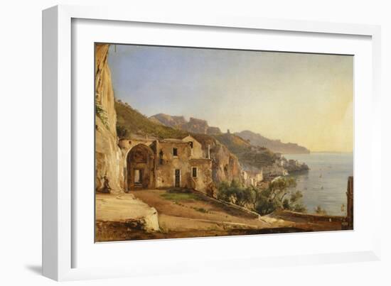 View of Amalfi from the Cave of the Capuchins-Giacinto Gigante-Framed Giclee Print