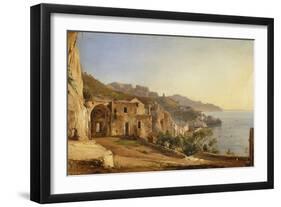 View of Amalfi from the Cave of the Capuchins-Giacinto Gigante-Framed Premium Giclee Print