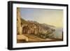 View of Amalfi from the Cave of the Capuchins-Giacinto Gigante-Framed Premium Giclee Print