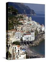 View of Amalfi From the Coast, Amalfi Coast, Campania, Italy, Europe-Olivier Goujon-Stretched Canvas