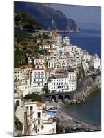 View of Amalfi From the Coast, Amalfi Coast, Campania, Italy, Europe-Olivier Goujon-Mounted Photographic Print