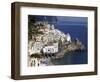 View of Amalfi From the Coast, Amalfi Coast, Campania, Italy, Europe-null-Framed Photographic Print