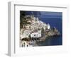 View of Amalfi From the Coast, Amalfi Coast, Campania, Italy, Europe-null-Framed Photographic Print