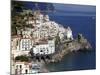 View of Amalfi From the Coast, Amalfi Coast, Campania, Italy, Europe-null-Mounted Photographic Print
