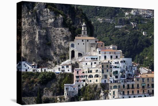 View of Amalfi from the Sea-Oliviero Olivieri-Stretched Canvas