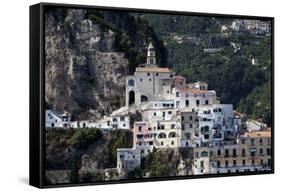 View of Amalfi from the Sea-Oliviero Olivieri-Framed Stretched Canvas