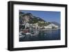 View of Amalfi Harbor, Campania, Italy-George Oze-Framed Premium Photographic Print