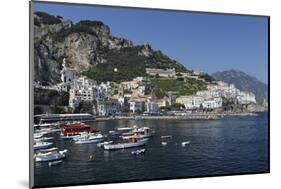 View of Amalfi Harbor, Campania, Italy-George Oze-Mounted Photographic Print