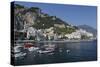 View of Amalfi Harbor, Campania, Italy-George Oze-Stretched Canvas