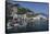 View of Amalfi Harbor, Campania, Italy-George Oze-Framed Stretched Canvas