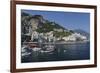 View of Amalfi Harbor, Campania, Italy-George Oze-Framed Photographic Print