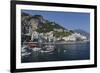 View of Amalfi Harbor, Campania, Italy-George Oze-Framed Photographic Print