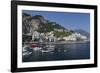 View of Amalfi Harbor, Campania, Italy-George Oze-Framed Photographic Print