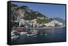 View of Amalfi Harbor, Campania, Italy-George Oze-Framed Stretched Canvas