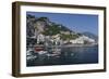 View of Amalfi Harbor, Campania, Italy-George Oze-Framed Photographic Print