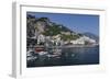 View of Amalfi Harbor, Campania, Italy-George Oze-Framed Photographic Print