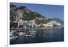 View of Amalfi Harbor, Campania, Italy-George Oze-Framed Photographic Print