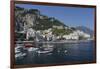 View of Amalfi Harbor, Campania, Italy-George Oze-Framed Photographic Print