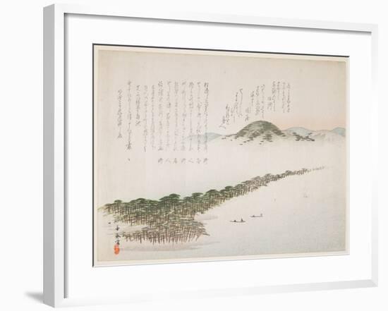 View of Amamo Hashidate, May 1906-Kawanabe Kyosai-Framed Giclee Print