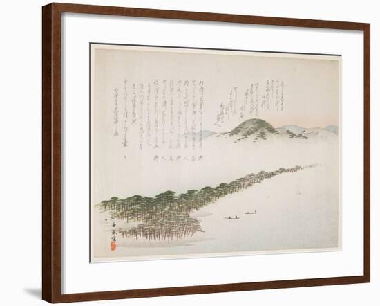 View of Amamo Hashidate, May 1906-Kawanabe Kyosai-Framed Giclee Print