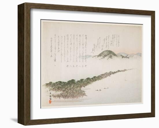 View of Amamo Hashidate, May 1906-Kawanabe Kyosai-Framed Giclee Print