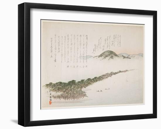 View of Amamo Hashidate, May 1906-Kawanabe Kyosai-Framed Premium Giclee Print