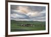 View of Amarbayasgalant Monastery from above at sunset, Mount Buren-Khaan, Baruunburen district, Se-Francesco Vaninetti-Framed Photographic Print