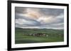 View of Amarbayasgalant Monastery from above at sunset, Mount Buren-Khaan, Baruunburen district, Se-Francesco Vaninetti-Framed Photographic Print