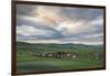 View of Amarbayasgalant Monastery from above at sunset, Mount Buren-Khaan, Baruunburen district, Se-Francesco Vaninetti-Framed Photographic Print