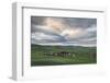 View of Amarbayasgalant Monastery from above at sunset, Mount Buren-Khaan, Baruunburen district, Se-Francesco Vaninetti-Framed Photographic Print