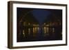 View of Amsterdam Canal at Night-Anna Miller-Framed Photographic Print