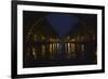 View of Amsterdam Canal at Night-Anna Miller-Framed Photographic Print