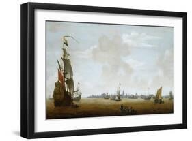 View of Amsterdam from the Sea, 17th Century-Peter van den Velde-Framed Giclee Print