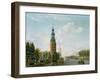 View of Amsterdam with the Montelbaanstower on the Oude Schans, 1777 (Oil on Canvas)-Isaak Ouwater-Framed Giclee Print