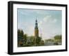 View of Amsterdam with the Montelbaanstower on the Oude Schans, 1777 (Oil on Canvas)-Isaak Ouwater-Framed Giclee Print