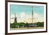 View of Amundsen's Arctic Sloop at Golden Gate Park - San Francisco, CA-Lantern Press-Framed Art Print