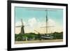 View of Amundsen's Arctic Sloop at Golden Gate Park - San Francisco, CA-Lantern Press-Framed Art Print