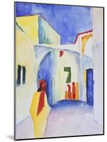 View of an Alley, 1914-August Macke-Mounted Giclee Print