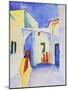 View of an Alley, 1914-August Macke-Mounted Giclee Print