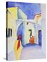 View of an Alley, 1914-August Macke-Stretched Canvas