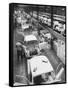 View of an Auto Plant and Workers-Ralph Crane-Framed Stretched Canvas